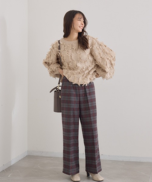 KATHARINE ROSS（キャサリンロス）の「【Pillini/ピリーニ】フリンジプルオーバー（ニット/セーター・レディース・ライトグレー/ベージュ・MEDIUM）」の8枚目の写真