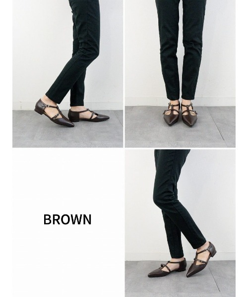 Fabby fabby(ファビィーファビィー)の「ポインテッドセパレートストラップパンプス(パンプス・レディース・シルバー/オフホワイト/ブラック/ブラウン・SMALL/MEDIUM/LARGE)」の5枚目の写真