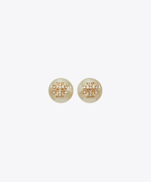 TORY BURCH(トリーバーチ)の「ムーンダンス パール スタッズピアス(ピアス(両耳用)・レディース・ホワイト/ライトグレー/アイボリー・ONE SIZE)」の3枚目の写真