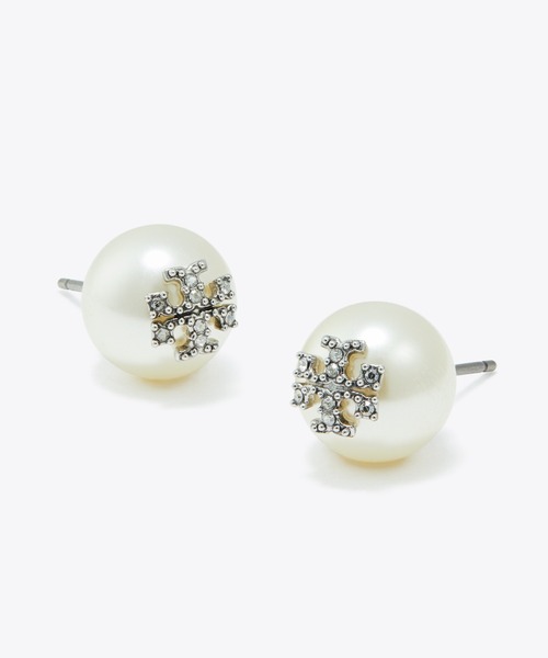 TORY BURCH(トリーバーチ)の「ムーンダンス パール スタッズピアス(ピアス(両耳用)・レディース・ホワイト/ライトグレー/アイボリー・ONE SIZE)」の8枚目の写真