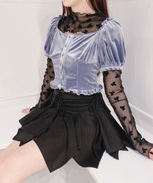 lilLilly（リルリリー）の「アシンメトリーフレアプリーツスカート  