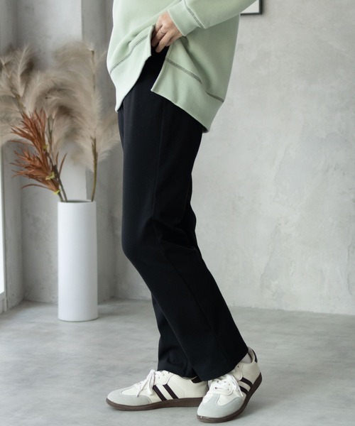 NAVY(ネイビー)の「【nAvy】モイストタッチストレートパンツ(その他パンツ・レディース・ブラック/グリーン/ベージュ・L/M/S)」の7枚目の写真