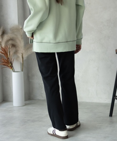NAVY(ネイビー)の「【nAvy】モイストタッチストレートパンツ(その他パンツ・レディース・ブラック/グリーン/ベージュ・L/M/S)」の6枚目の写真