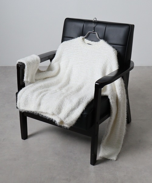 Fancy shaggy crew neck knit / ファンシーシャギー クルーネックニット unisex（ニット/セーター）｜REGIEVO（レジエボ）