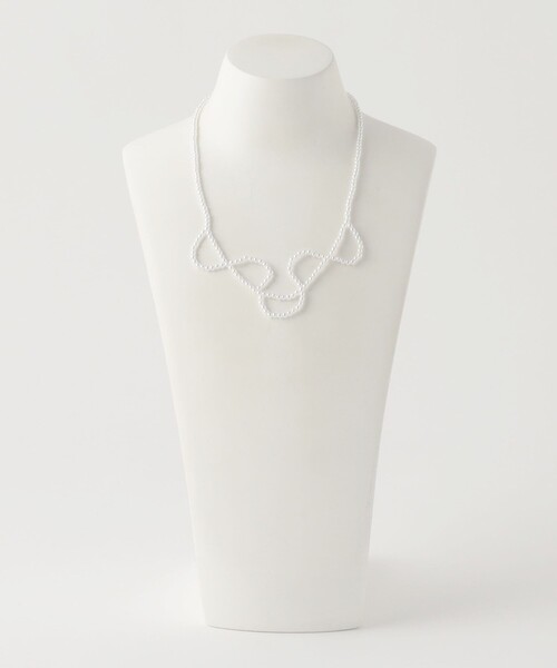 green label relaxing（グリーンレーベルリラクシング）の「GLR FP スカラ ネックレス  / キッズ（ネックレス・キッズ・ホワイト・FREE）」の6枚目の写真