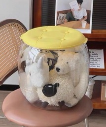 MANGROVE（マングローブ）の「ぷっくりクリアストレージチェア（収納グッズ）」