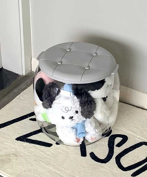 ぷっくりクリアストレージチェア（収納グッズ）｜Made in I（メイド