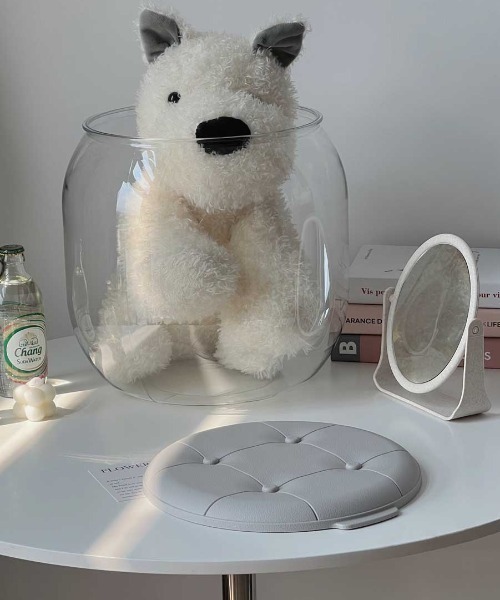 Made in I（メイドインアイ）の「ぷっくりクリアストレージチェア（収納グッズ・レディース・ピンク/グレー/グリーン/イエロー・FREE）」の5枚目の写真