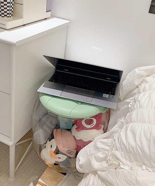 ぷっくりクリアストレージチェア（収納グッズ）｜Made in I（メイド