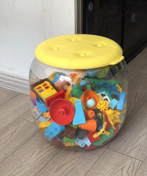 ぷっくりクリアストレージチェア（収納グッズ）｜Made in I（メイド