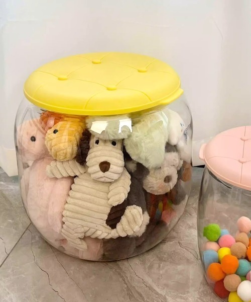 ぷっくりクリアストレージチェア（収納グッズ）｜Made in I（メイド