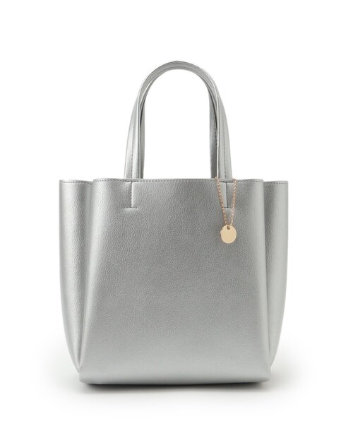 SHOO・LA・RUE（シューラルー）の「◆【軽量】一枚革風あおりトートバッグ（トートバッグ・レディース・シルバー/ブラウン系その他/ブラック/ライトグレー・00）」の6枚目の写真