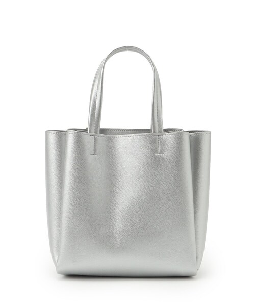 SHOO・LA・RUE（シューラルー）の「◆【軽量】一枚革風あおりトートバッグ（トートバッグ・レディース・シルバー/ブラウン系その他/ブラック/ライトグレー・00）」の8枚目の写真