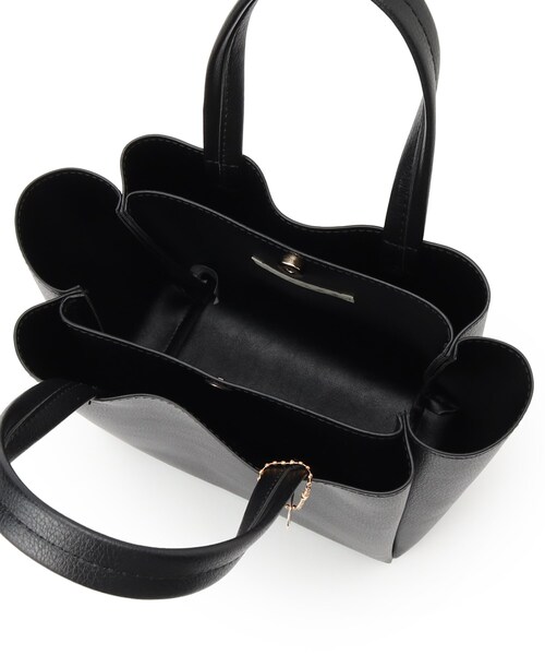 SHOO・LA・RUE（シューラルー）の「◆【軽量】一枚革風あおりトートバッグ（トートバッグ・レディース・シルバー/ブラウン系その他/ブラック/ライトグレー・00）」の12枚目の写真