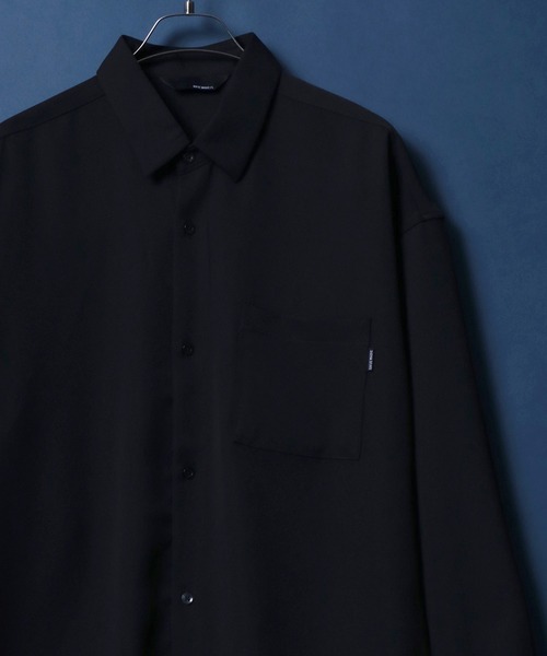 【セール】Natural Stretch Loose Shirt/ナチュラルストレッチ ルーズシャツ クレリックシャツ（シャツ/ブラウス）｜ANPAS（アンパス）