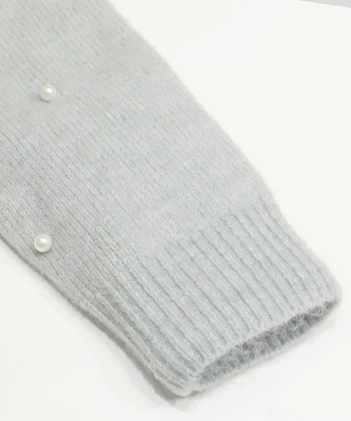 coca（coca）（コカ）の「【WEB限定セール】パール付きニットトップス（ニット/セーター・レディース・グレー/ブラック・S/L/M）」の13枚目の写真