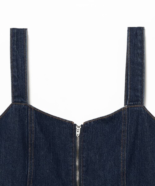 B:MING by BEAMS(ビーミングバイビームス)の「デニム ジャンパースカート(S~M)【洗濯可・イージーケア】(ジャンパースカート・レディース・ライトブルー/インディゴブルー・SMALL/MEDIUM)」の13枚目の写真