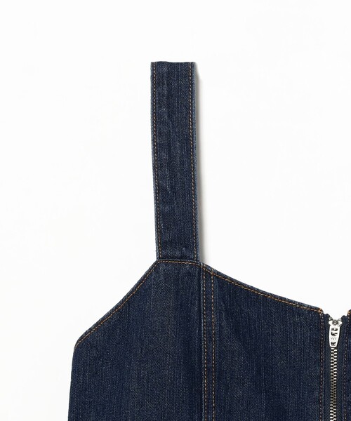 B:MING by BEAMS(ビーミングバイビームス)の「デニム ジャンパースカート(S~M)【洗濯可・イージーケア】(ジャンパースカート・レディース・ライトブルー/インディゴブルー・SMALL/MEDIUM)」の14枚目の写真