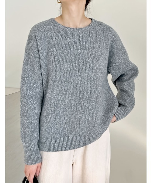 セール】[静電気防止]モヘアライクニットトップス（ニット/セーター