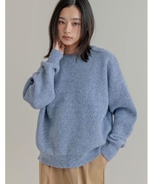 [静電気防止]モヘアライクニットトップス