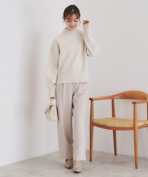 index（インデックス）の「◆《5color/S-LLsize》ミックスカラーラメハイネックニット【洗濯機洗い可】（ニット/セーター・レディース・グレー系4/ライトグリーン系/ブルー系5/ピンク系1/ホワイト系8・36/38/40/42）」の6枚目の写真