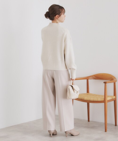 index（インデックス）の「◆《5color/S-LLsize》ミックスカラーラメハイネックニット【洗濯機洗い可】（ニット/セーター・レディース・グレー系4/ライトグリーン系/ブルー系5/ピンク系1/ホワイト系8・36/38/40/42）」の7枚目の写真