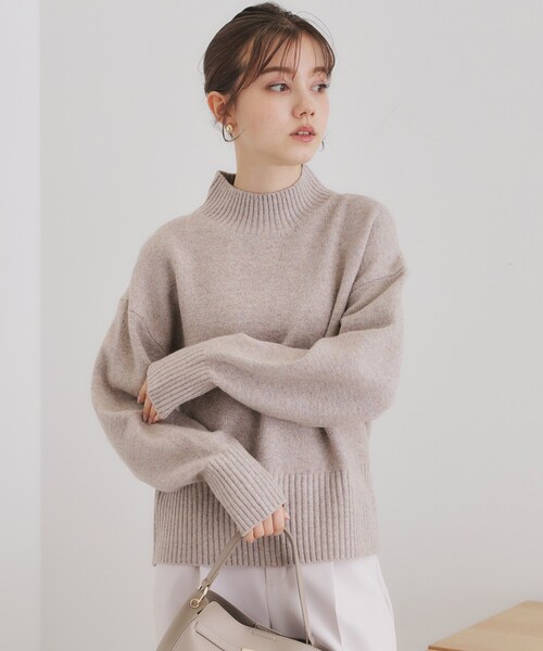 index（インデックス）の「◆《5color/S-LLsize》ミックスカラーラメハイネックニット【洗濯機洗い可】（ニット/セーター・レディース・グレー系4/ライトグリーン系/ブルー系5/ピンク系1/ホワイト系8・36/38/40/42）」の13枚目の写真