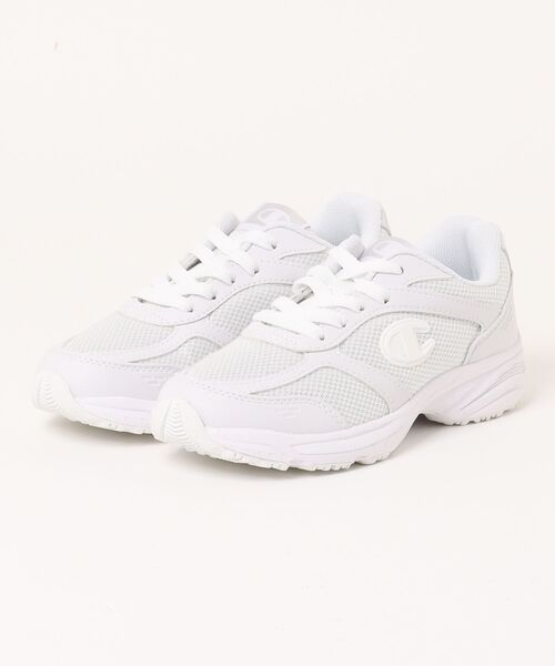 Champion（チャンピオン）の「Champion/チャンピオン グランドシューズ(CPN SC101)（スニーカー・キッズ・ネイビー×ホワイト/ホワイト×イエロー/ブラック×ブラック/ホワイト×ホワイト/ホワイト×レッド/ホワイト×グリーン/ホワイト×ブルー・22.0cm/22.5cm/23.0cm/23.5cm/24.0cm/24.5cm/25.0cm/25.5cm/26.0cm/26.5cm/27.0cm/27.5cm/28.0cm/29.0cm/30.0cm/31cm/21.5cm）」の4枚目の写真