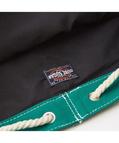 CUBE SUGAR（キューブシュガー）の「キャンバスロープ使いバッグ（ショルダーバッグ・レディース・ナチュラル/グリーン/レッド/ブラック・M）」の14枚目の写真