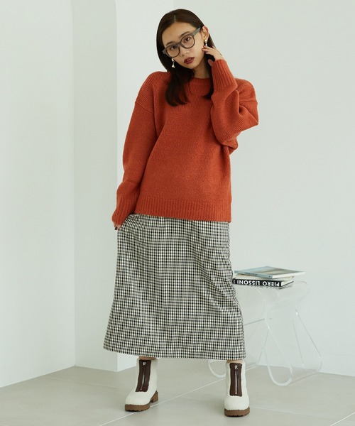 MISCH MASCH(ミッシュマッシュ)の「ニットプルオーバー MO33N05(ニット/セーター・レディース・ブラック/グレー/アイボリー・フリ-)」の13枚目の写真