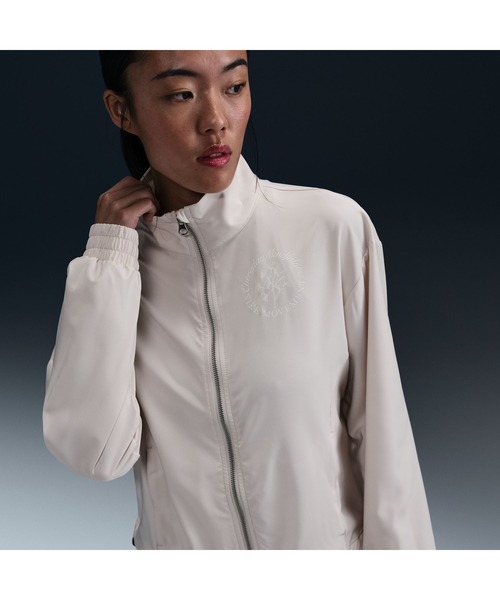 NIKE（ナイキ）の「ナイキ NIKE ナイキ  ワン DF ジャケット OPP2（ブルゾン・レディース・ライトグレー/サンドグレー・S/M/L/XL）」の5枚目の写真