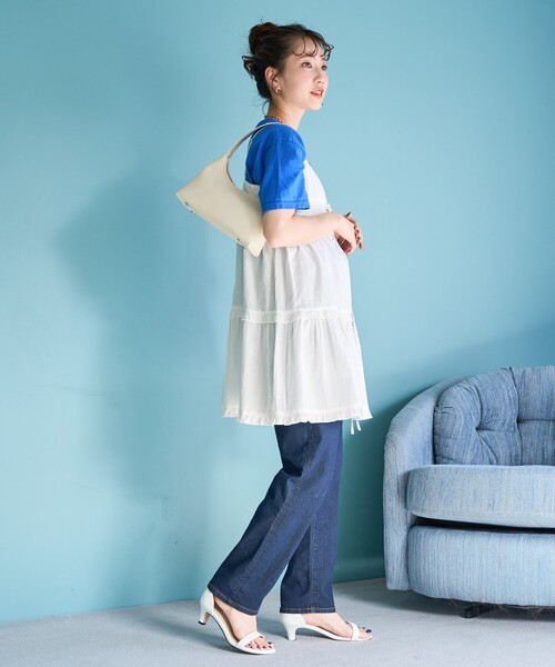 FREAK'S STORE(フリークスストア)の「限定展開 スリム ストレート デニム(デニムパンツ・レディース・グレー/ブルー/ネイビー/ブラック/サックスブルー・24/25/26/27/28)」の18枚目の写真