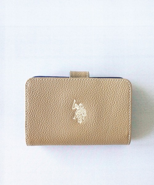 U.S. POLO ASSN.】 ユーエスポロアッスン ロゴ刺繍 コンパクト財布