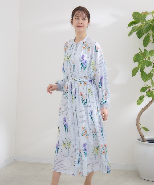 KATHARINE ROSS】KITTE PRINT -切手プリント-ワンピース（ワンピース  