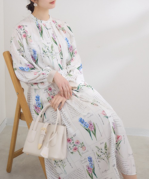 KATHARINE ROSS(キャサリンロス)の「【KATHARINE ROSS】KITTE PRINT -切手プリント-ワンピース(ワンピース・レディース・アイボリー/ライトブルー・MEDIUM)」の20枚目の写真