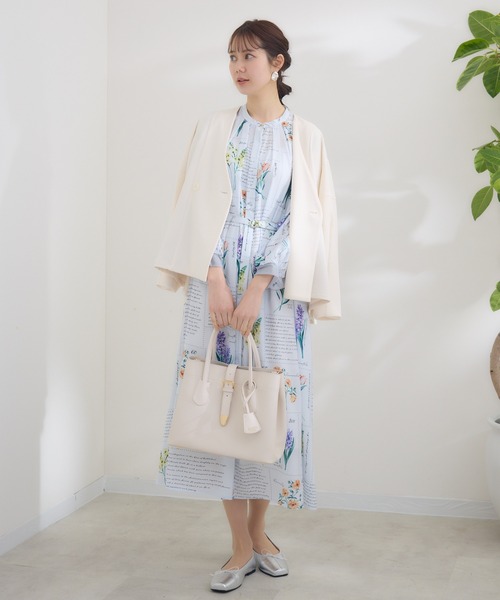 KATHARINE ROSS(キャサリンロス)の「【KATHARINE ROSS】KITTE PRINT -切手プリント-ワンピース(ワンピース・レディース・アイボリー/ライトブルー・MEDIUM)」の5枚目の写真
