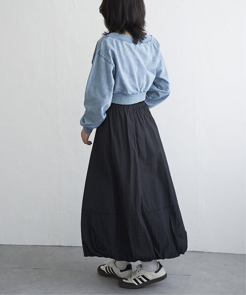 VENCEEXCHANGE（ヴァンスエクスチェンジ）の「【セットアップ対応】ケミカルオフショルスウェットジップ（パーカー・レディース・ブルー/チャコール・FREE）」の14枚目の写真