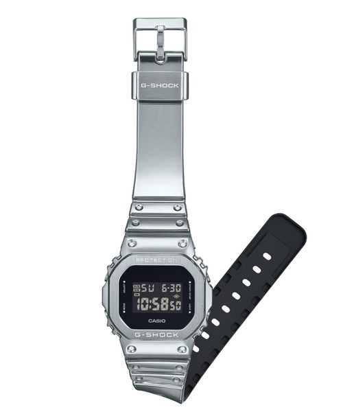 G-SHOCK ジーショック GM-5600　デジタルシルバー G-SHOCK】 FINE METALLIC SERIES / GM-5600YM-8JF （シルバー