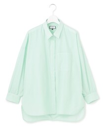 【WOMEN】コットンタイプライター ドレープシャツ