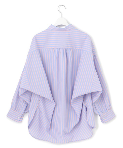 J.PRESS YORK STREET（ジェイプレスヨークストリート）の「【WOMEN】コットンタイプライター ドレープシャツ（シャツ/ブラウス・レディース・グリーン系1/ブラック系2/ブルー系2/オレンジ系1/サックスブルー系2・F）」の6枚目の写真