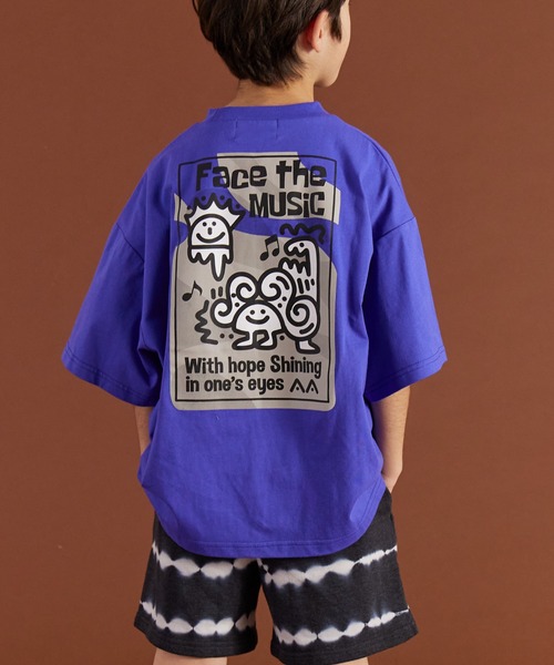 PAIRMANON STREET（ペアマノンストリート）の「【PAIRMANON STREET】オリジナル ストリート プリント 半袖 Tシャツ（Tシャツ/カットソー・キッズ・ブラック系その他/ホワイト系その他/パープル/ピンク/ベージュ/イエロー/ブラック系その他4/ブラック系その他3/ブラック系その他2/カーキ/ブラック系その他5/ベージュ系その他/ピンク系その他/ホワイト系その他4/ホワイト系その他3/ホワイト系その他2/パープル系その他/グリーン系その他/ホワイト/ブラック・140/150/160/90/100/110/120/130）」の17枚目の写真