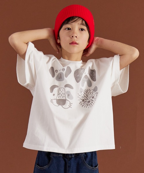 PAIRMANON STREET（ペアマノンストリート）の「【PAIRMANON STREET】オリジナル ストリート プリント 半袖 Tシャツ（Tシャツ/カットソー・キッズ・ブラック系その他/ホワイト系その他/パープル/ピンク/ベージュ/イエロー/ブラック系その他4/ブラック系その他3/ブラック系その他2/カーキ/ブラック系その他5/ベージュ系その他/ピンク系その他/ホワイト系その他4/ホワイト系その他3/ホワイト系その他2/パープル系その他/グリーン系その他/ホワイト/ブラック・140/150/160/90/100/110/120/130）」の4枚目の写真