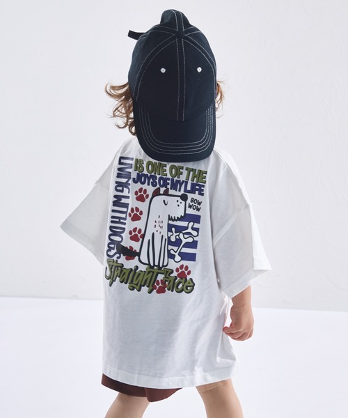 PAIRMANON STREET（ペアマノンストリート）の「【PAIRMANON STREET】オリジナル ストリート プリント 半袖 Tシャツ（Tシャツ/カットソー・キッズ・ブラック系その他/ホワイト系その他/パープル/ピンク/ベージュ/イエロー/ブラック系その他4/ブラック系その他3/ブラック系その他2/カーキ/ブラック系その他5/ベージュ系その他/ピンク系その他/ホワイト系その他4/ホワイト系その他3/ホワイト系その他2/パープル系その他/グリーン系その他/ホワイト/ブラック・140/150/160/90/100/110/120/130）」の5枚目の写真