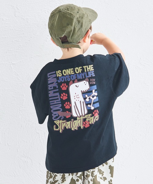 PAIRMANON STREET（ペアマノンストリート）の「【PAIRMANON STREET】オリジナル ストリート プリント 半袖 Tシャツ（Tシャツ/カットソー・キッズ・ブラック系その他/ホワイト系その他/パープル/ピンク/ベージュ/イエロー/ブラック系その他4/ブラック系その他3/ブラック系その他2/カーキ/ブラック系その他5/ベージュ系その他/ピンク系その他/ホワイト系その他4/ホワイト系その他3/ホワイト系その他2/パープル系その他/グリーン系その他/ホワイト/ブラック・140/150/160/90/100/110/120/130）」の11枚目の写真