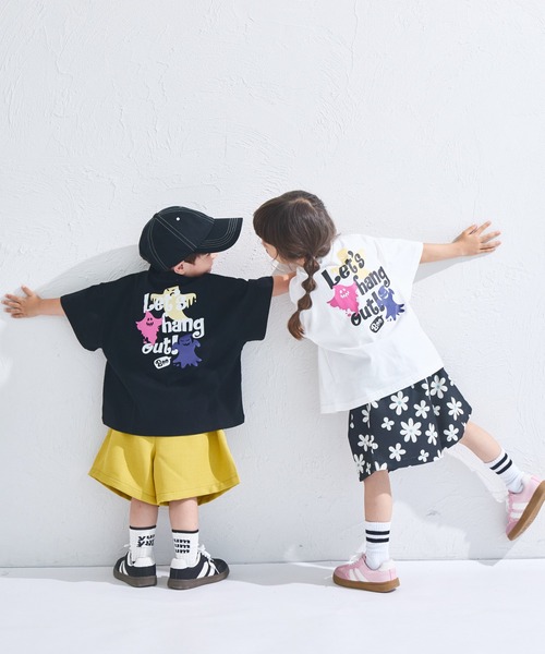 PAIRMANON STREET（ペアマノンストリート）の「【PAIRMANON STREET】オリジナル ストリート プリント 半袖 Tシャツ（Tシャツ/カットソー・キッズ・ブラック系その他/ホワイト系その他/パープル/ピンク/ベージュ/イエロー/ブラック系その他4/ブラック系その他3/ブラック系その他2/カーキ/ブラック系その他5/ベージュ系その他/ピンク系その他/ホワイト系その他4/ホワイト系その他3/ホワイト系その他2/パープル系その他/グリーン系その他/ホワイト/ブラック・140/150/160/90/100/110/120/130）」の22枚目の写真