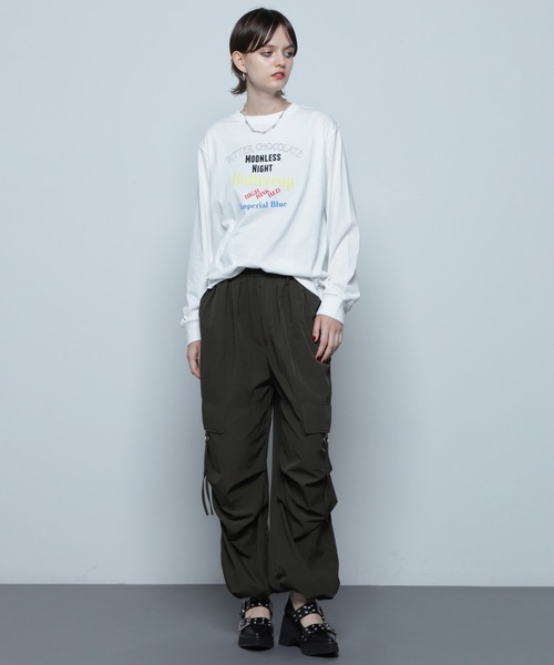 ROSE BUD（ローズバッド）の「ボリュームタックカーゴパンツ（カーゴパンツ・レディース・ホワイト/イエロー/カーキ・ONE SIZE）」の8枚目の写真