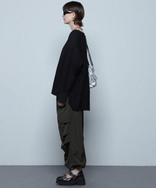 ROSE BUD（ローズバッド）の「ボリュームタックカーゴパンツ（カーゴパンツ・レディース・ホワイト/イエロー/カーキ・ONE SIZE）」の12枚目の写真