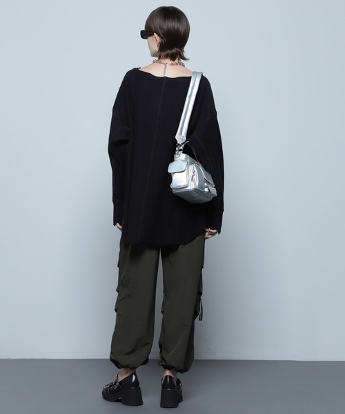 ROSE BUD（ローズバッド）の「ボリュームタックカーゴパンツ（カーゴパンツ・レディース・ホワイト/イエロー/カーキ・ONE SIZE）」の13枚目の写真