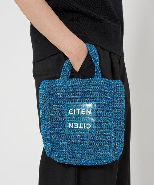 CITEN（シテン）の「＜CITEN＞ラメコードクリアロゴスクエアミニ（ショルダーバッグ・レディース・ケリーグリーン/ロイヤルブルー/ホワイト/シルバー・FREE）」の4枚目の写真