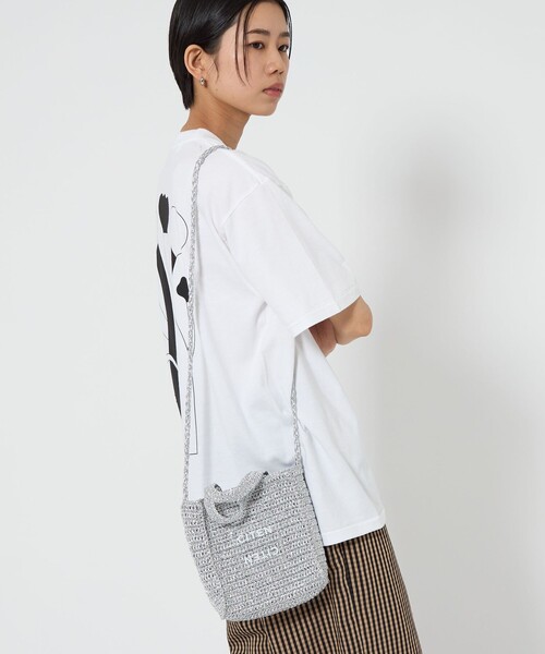 CITEN（シテン）の「＜CITEN＞ラメコードクリアロゴスクエアミニ（ショルダーバッグ・レディース・ケリーグリーン/ロイヤルブルー/ホワイト/シルバー・FREE）」の18枚目の写真